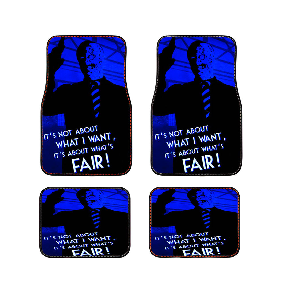 Two Face Quote Batman Villain Car Floor Mats Accessories
