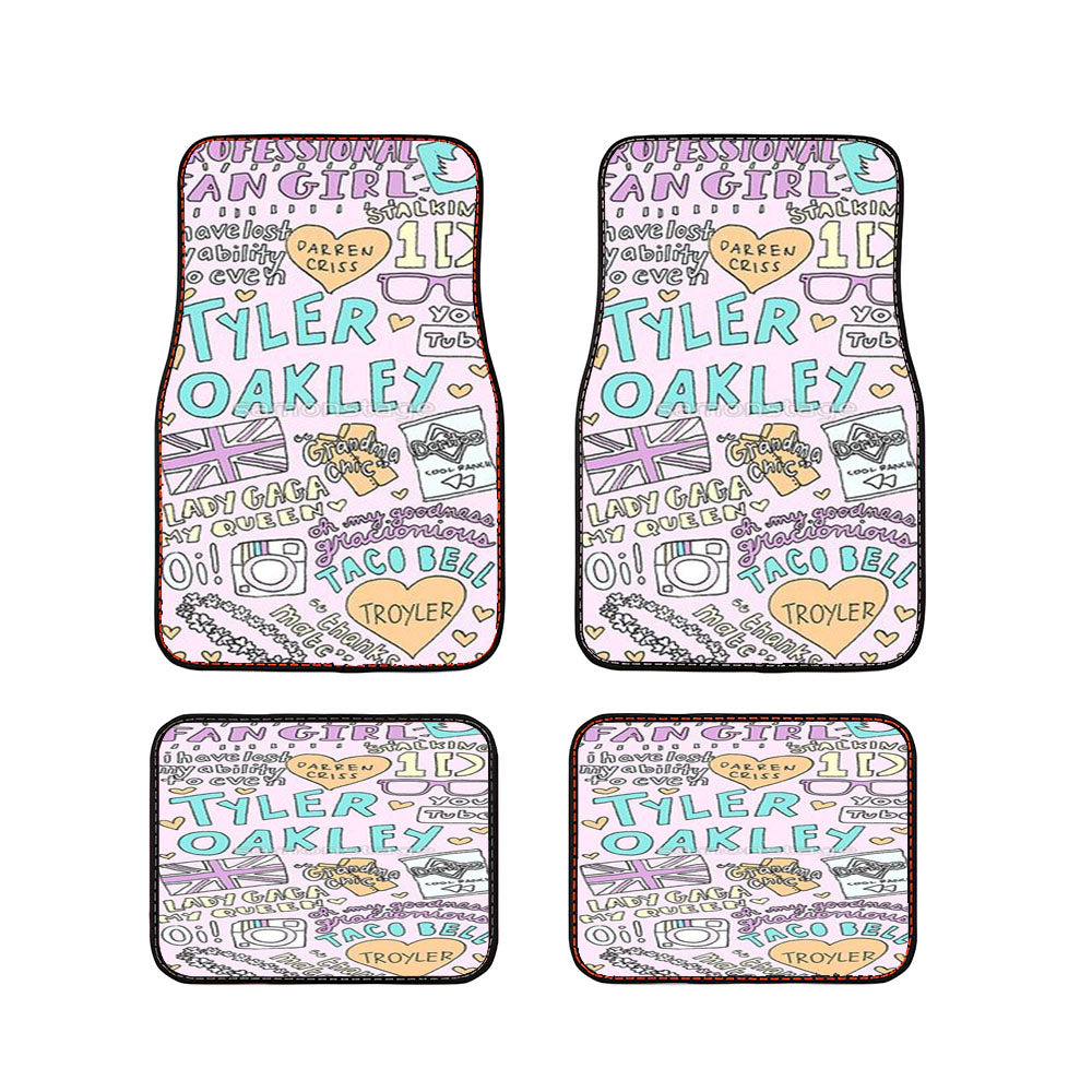 Tyler Oakley Collage Art Case Car Floor Mats Accessories