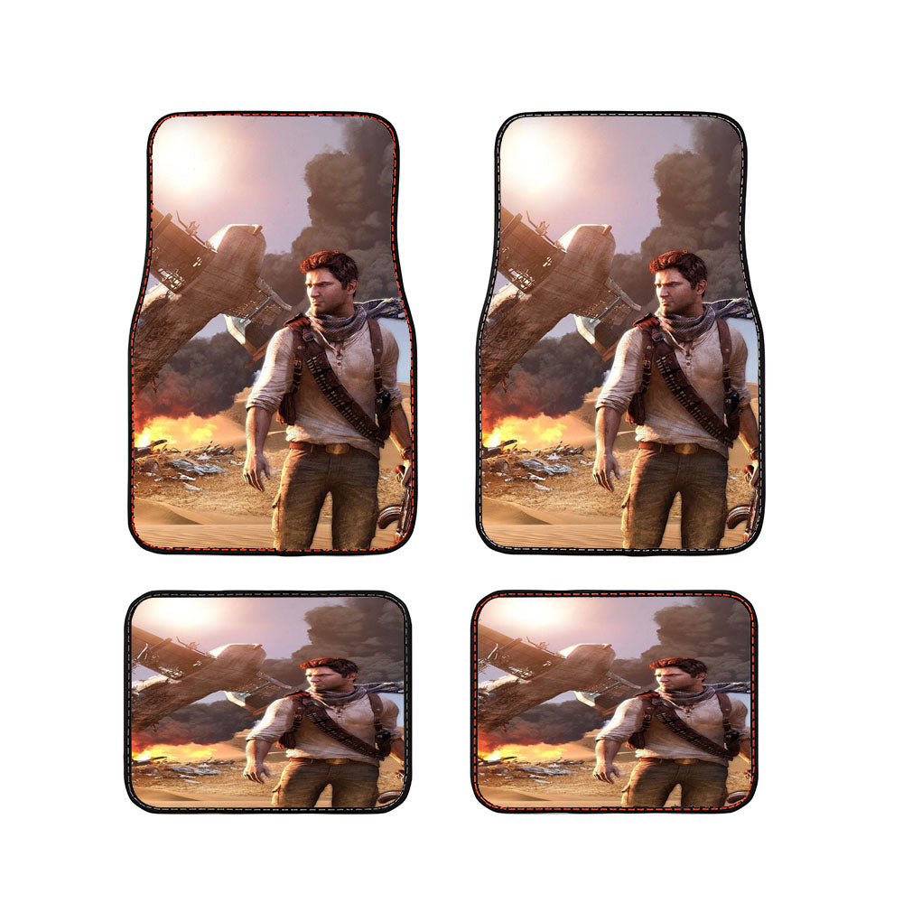 Uncharted Among Thieves Wallpap Car Floor Mats Accessories