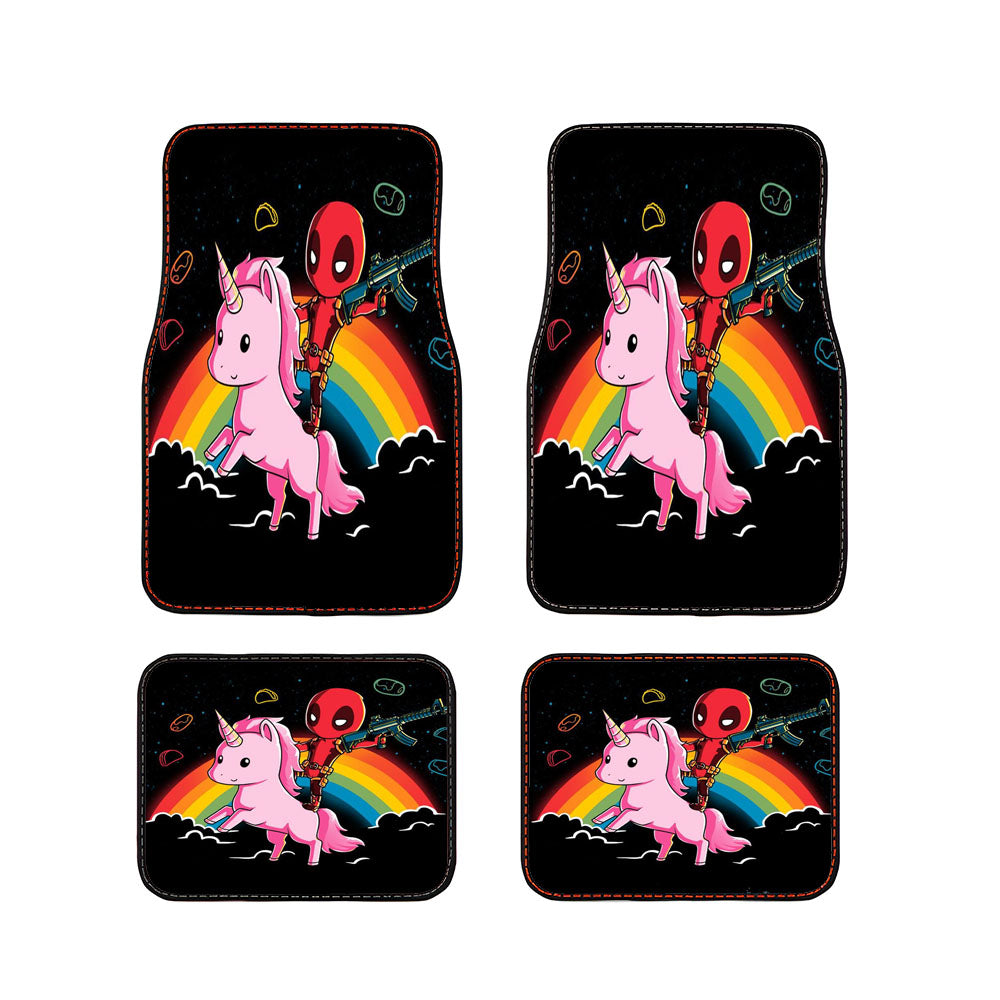 Unicorn Deadpool Car Floor Mats Accessories