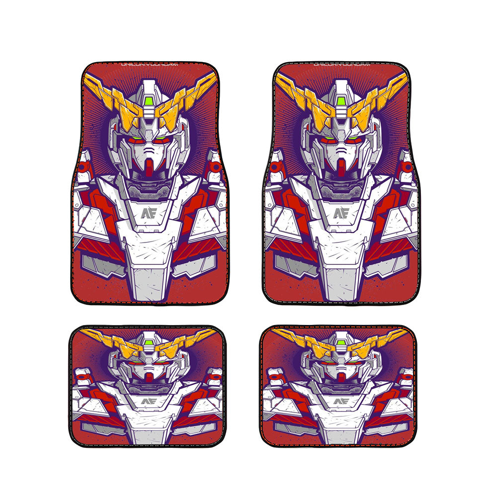 Unicorn Gundam Mecha Car Floor Mats Accessories
