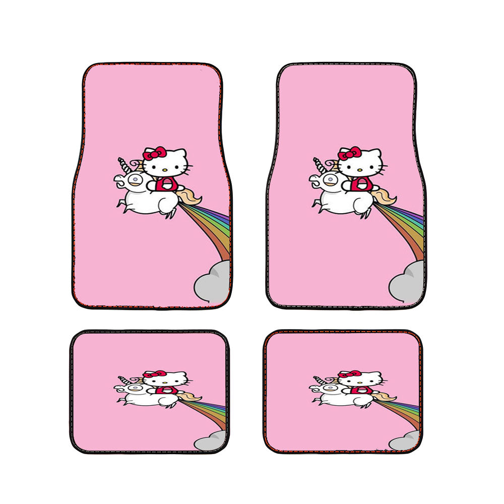 Unicorn Hello Kitty Car Floor Mats Accessories