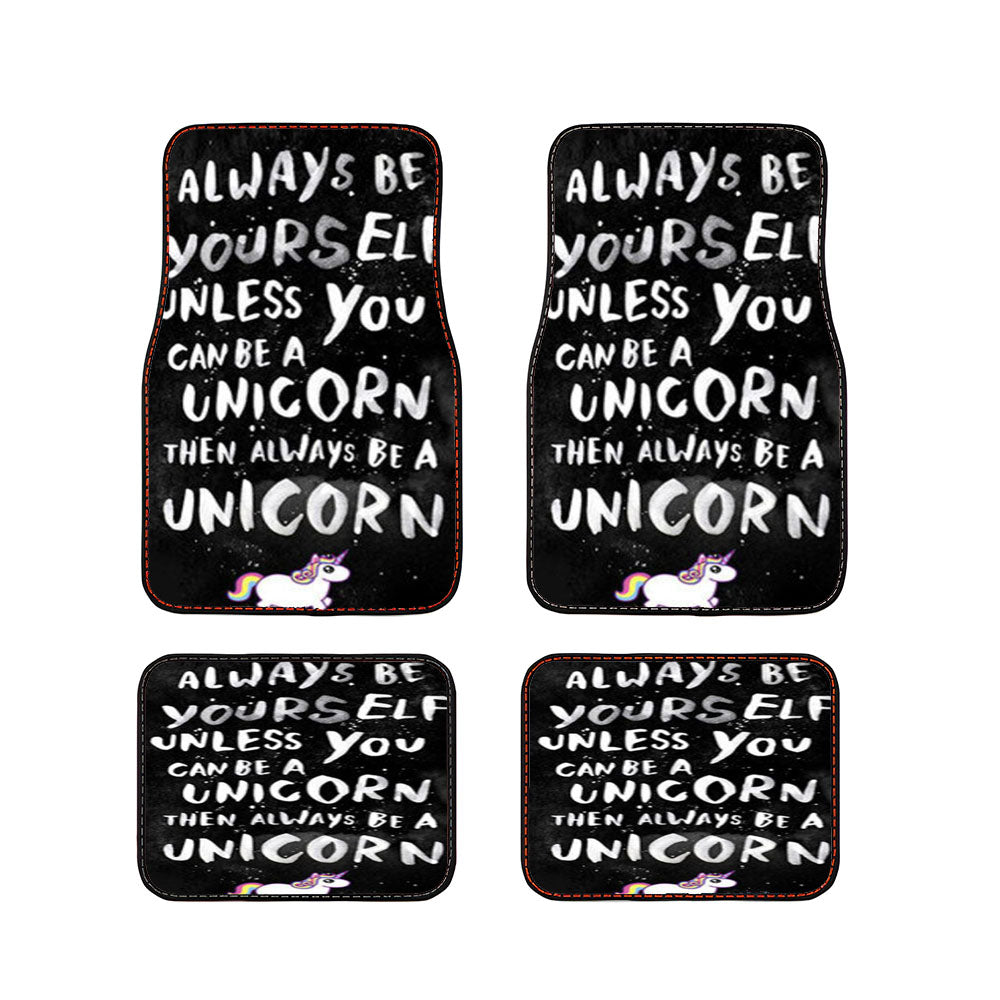 Unicorn Quote Car Floor Mats Accessories