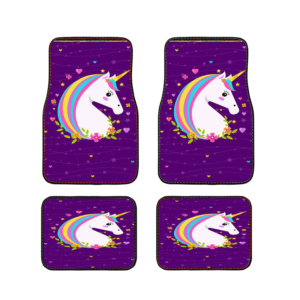 Unicorn Rainbow Car Floor Mats Accessories