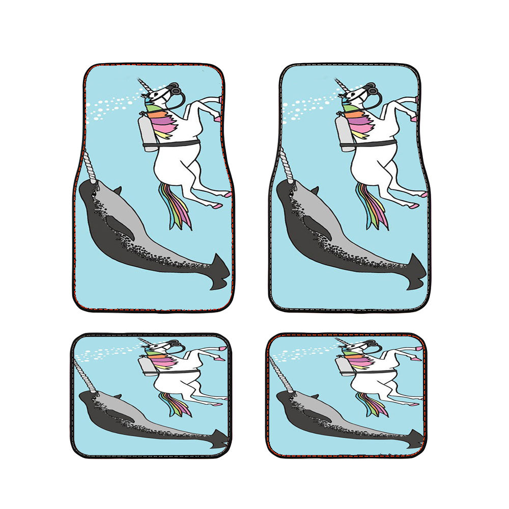 Unicorn Swimming Car Floor Mats Accessories