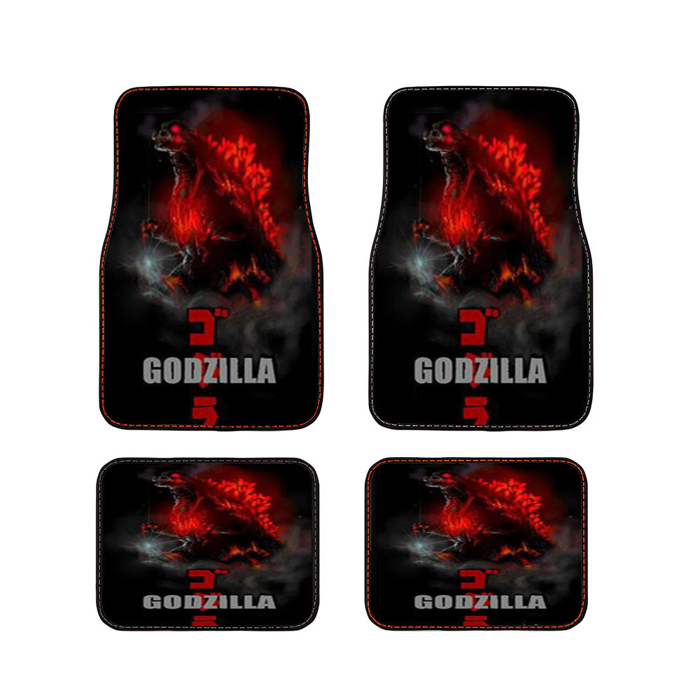 Unique Godzilla Kanji Car Floor Mats Accessories