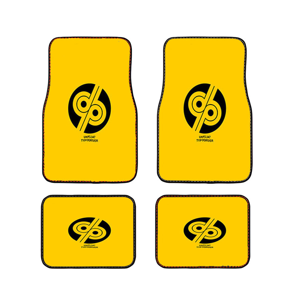 Unkl47 Typo Driver Car Floor Mats Accessories