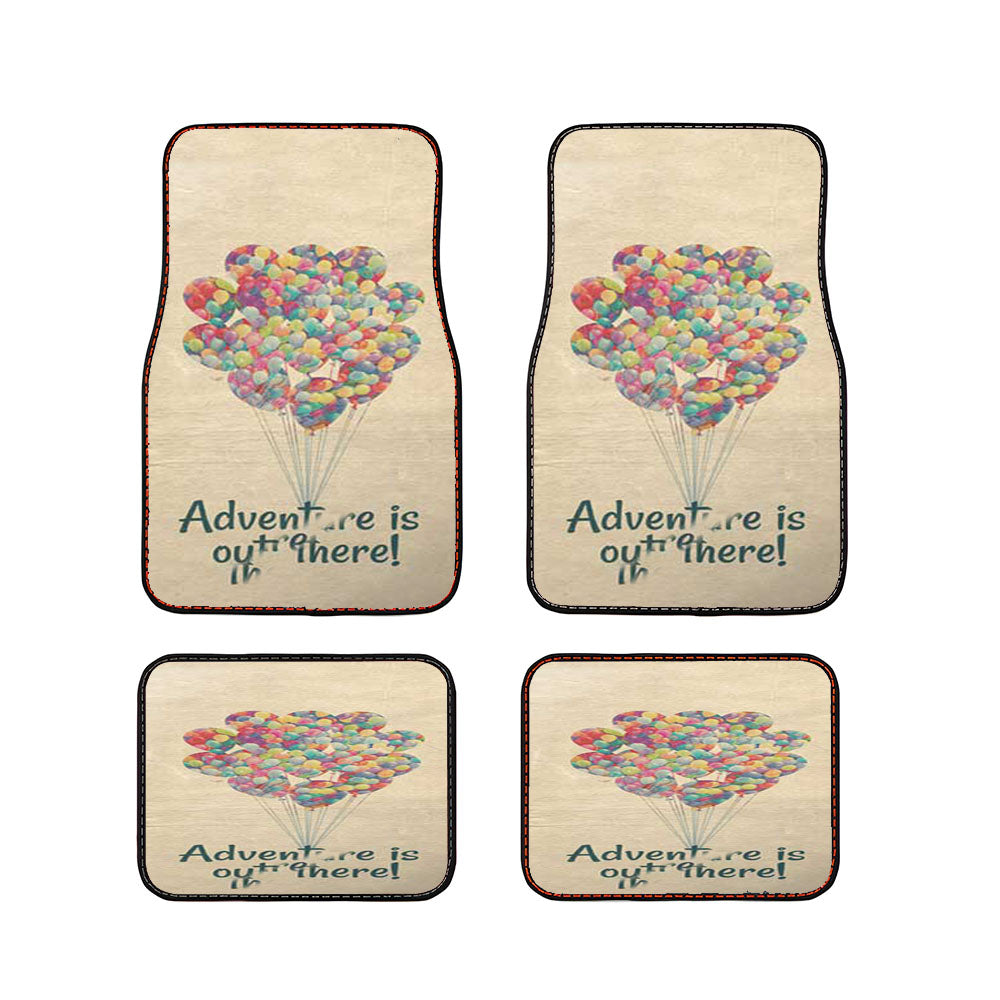 Up Adventure Sepia Car Floor Mats Accessories