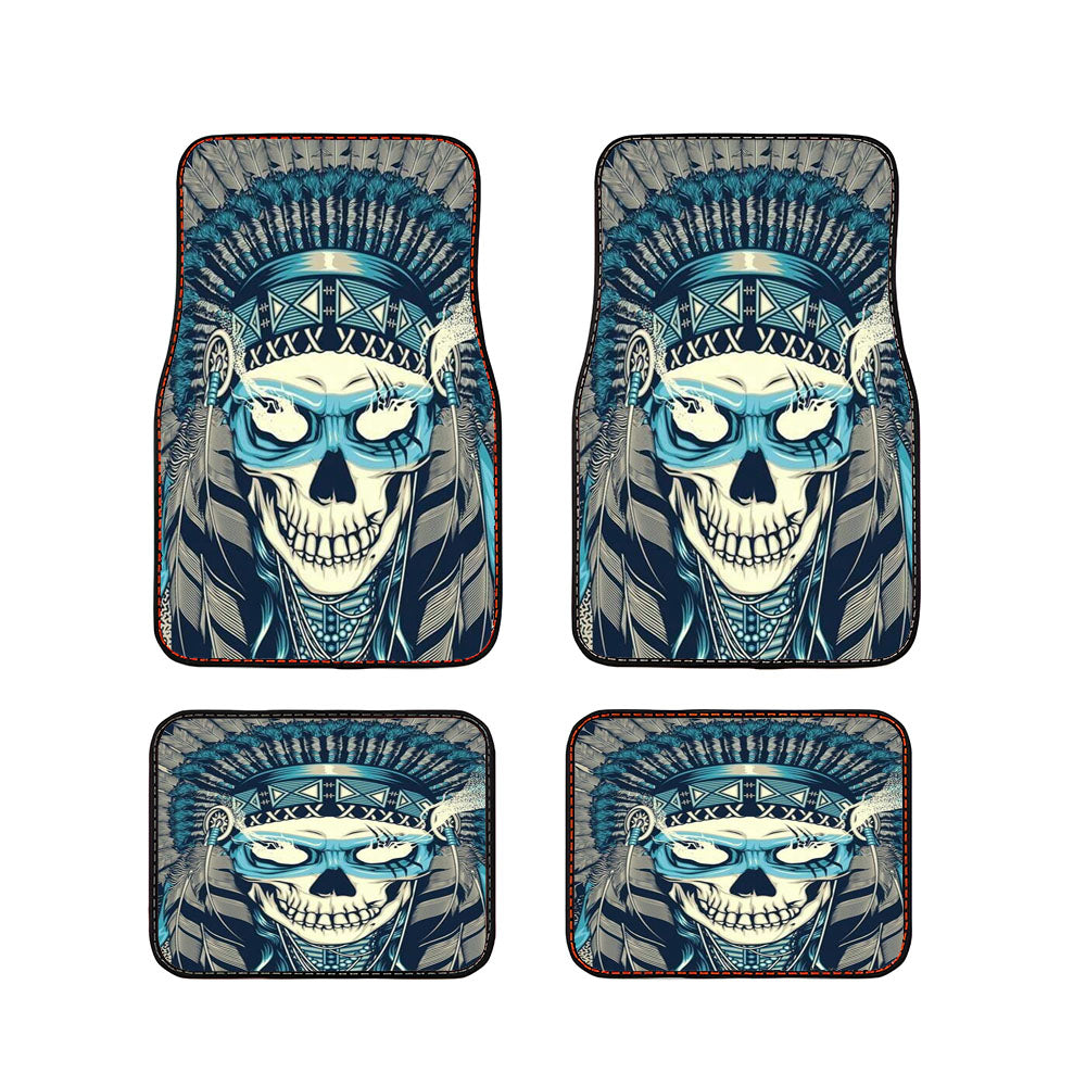 Urban Mural Clock Smooth Car Floor Mats Accessories