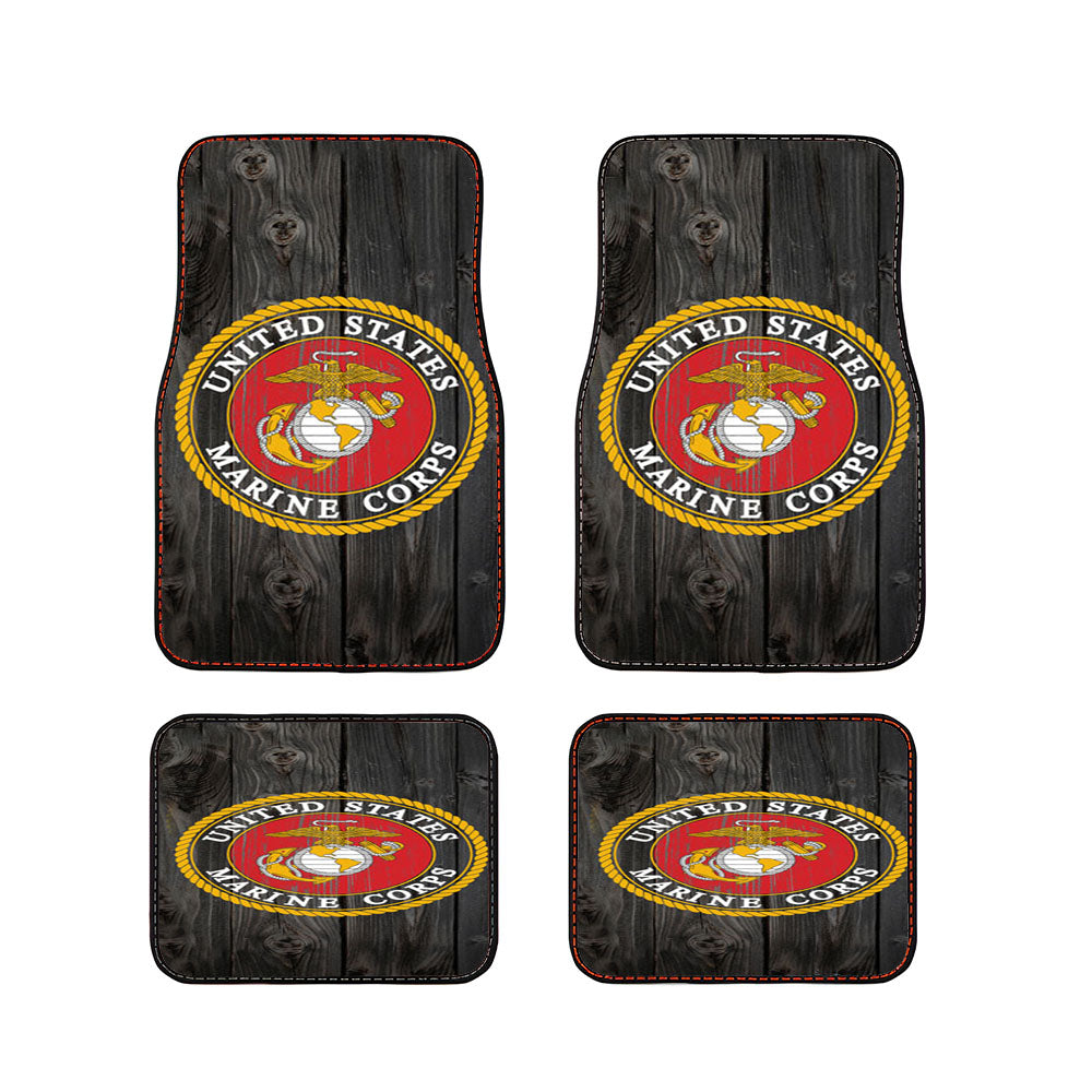 Us Marine Corps Wood Car Floor Mats Accessories