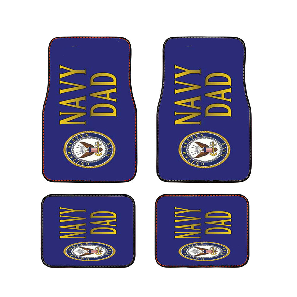 Us Navy Dad Car Floor Mats Accessories