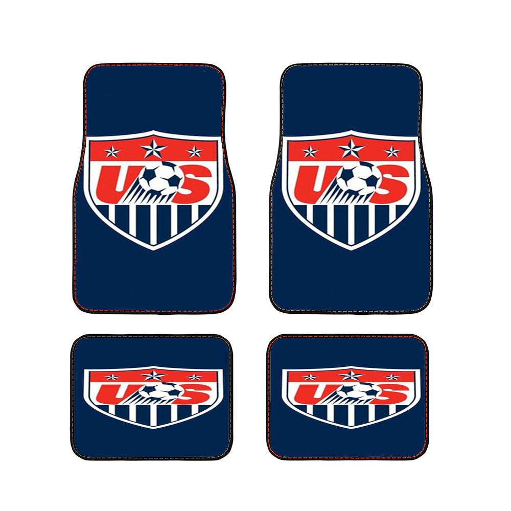 Us Soccer Art Car Floor Mats Accessories