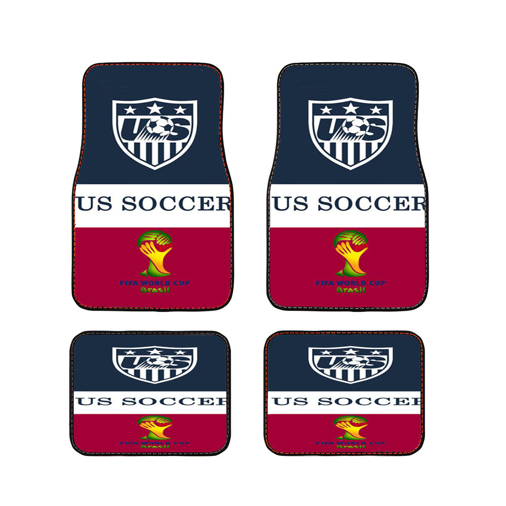 Us Soccer Fifa World Cup Car Floor Mats Accessories