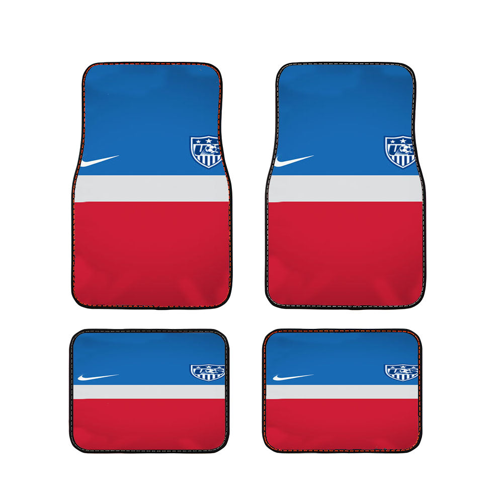Us Soccer Jersey Car Floor Mats Accessories