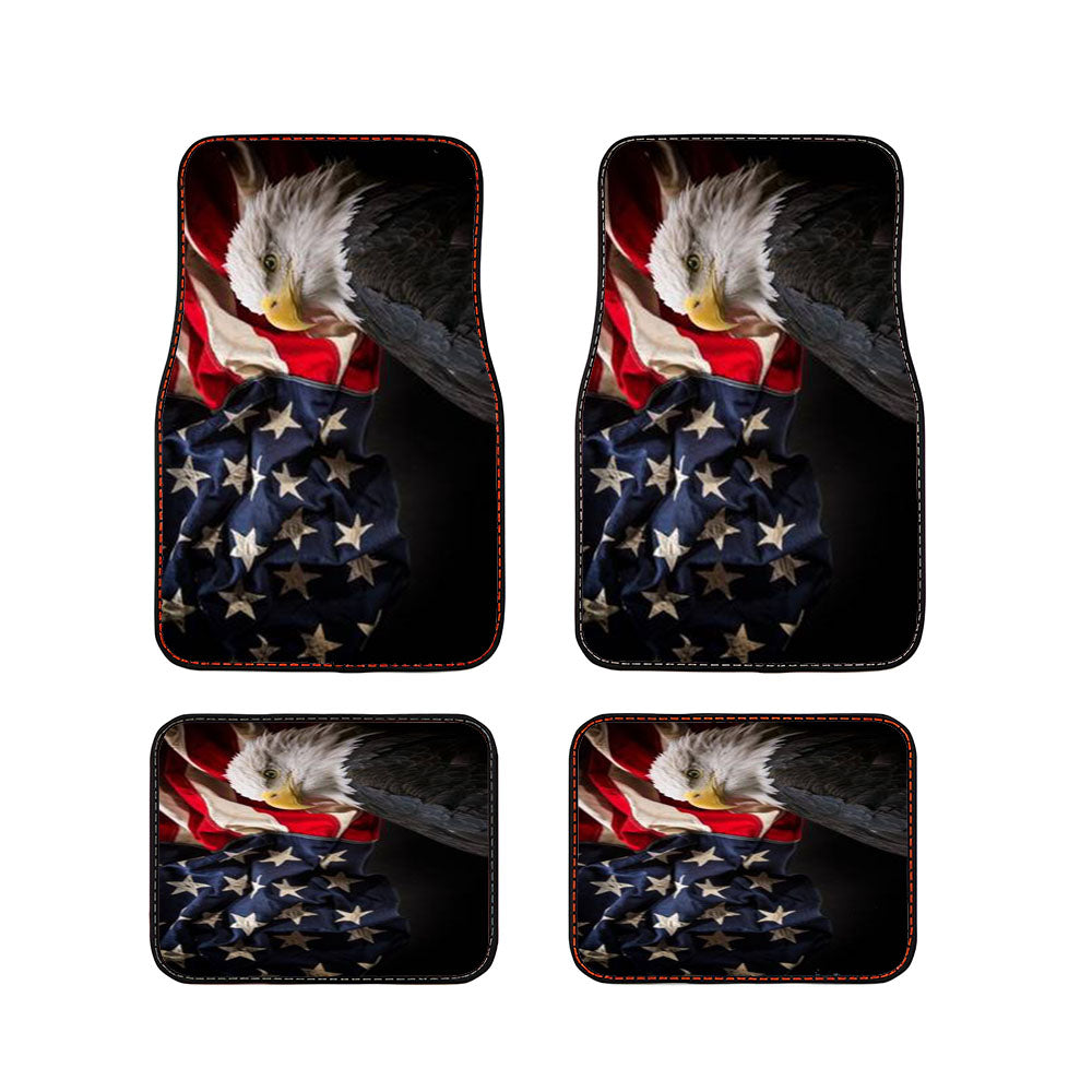 Usa Patriotic Eagle Flag Car Floor Mats Accessories