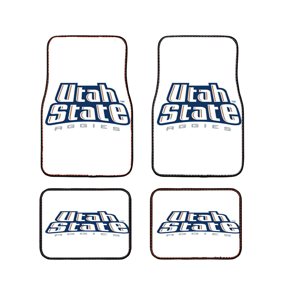 Utah State Aggies Logo Iron Car Floor Mats Accessories