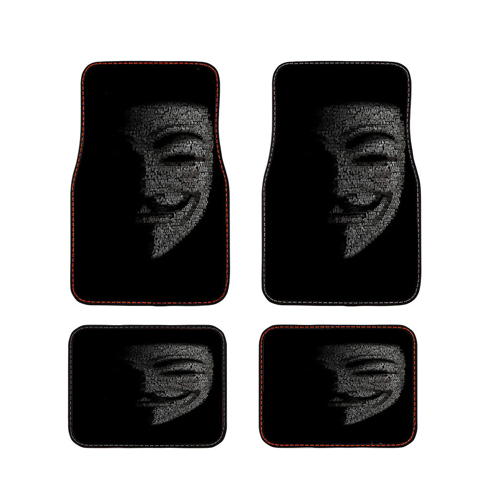 V For Vendetta Car Floor Mats Accessories