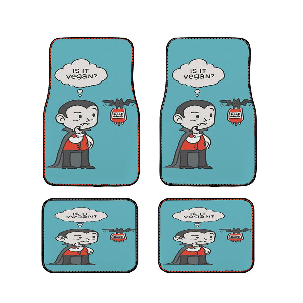 Vegan Vampire Car Floor Mats Accessories