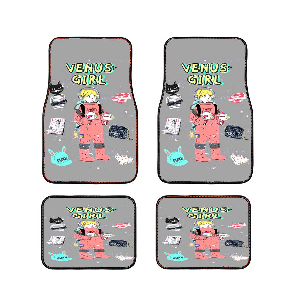 Venus Girl Beautiful Spacewomen Car Floor Mats Accessories