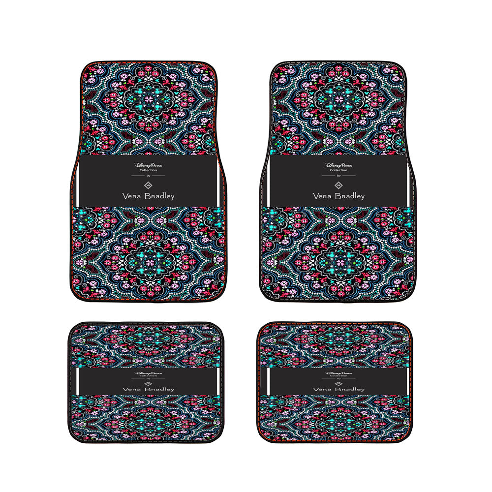 Vera Bradley Mickey And Minnie Medallion Car Floor Mats Accessories