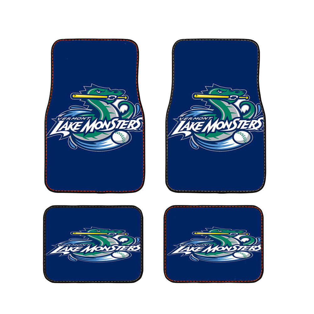 Vermont Lake Monsters Baseball Blue Car Floor Mats Accessories