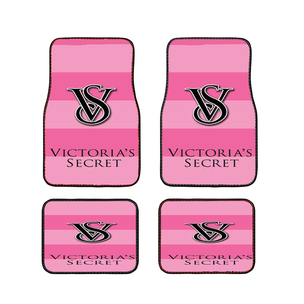 Victoria'S Secret Logo Stripes Car Floor Mats Accessories