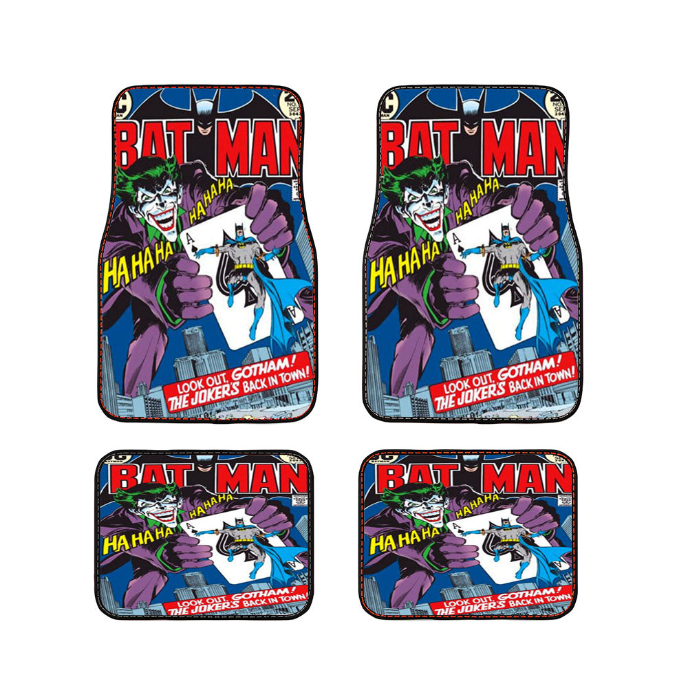 Vintage Batman Cover Car Floor Mats Accessories