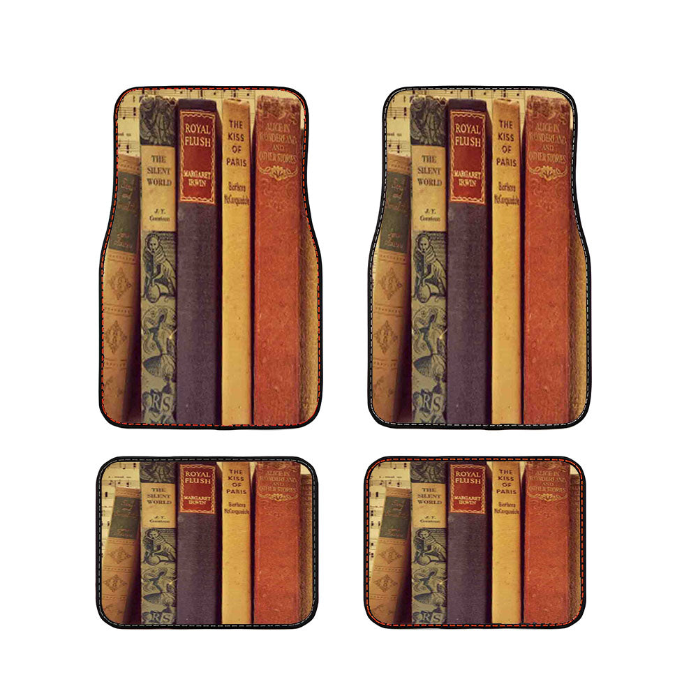 Vintage Book'S Car Floor Mats Accessories