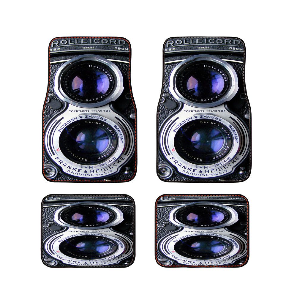 Vintage Camera Silver Lens Iphone Car Floor Mats Accessories