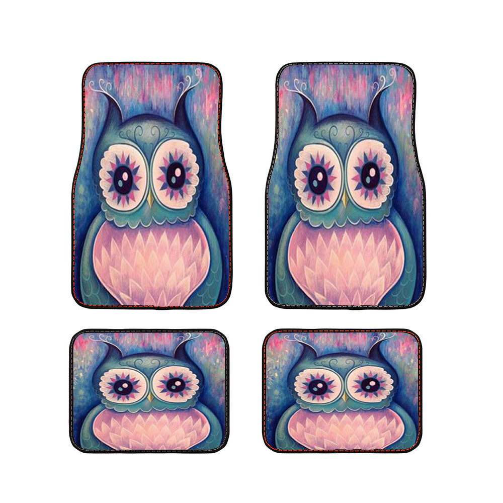Vintage Owl Car Floor Mats Accessories
