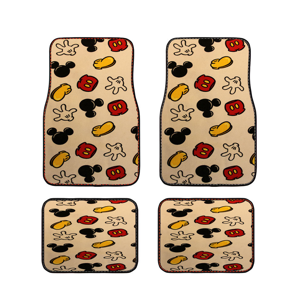 Vintage Pattern Disney Mickey Mouse Car Floor Mats Accessories