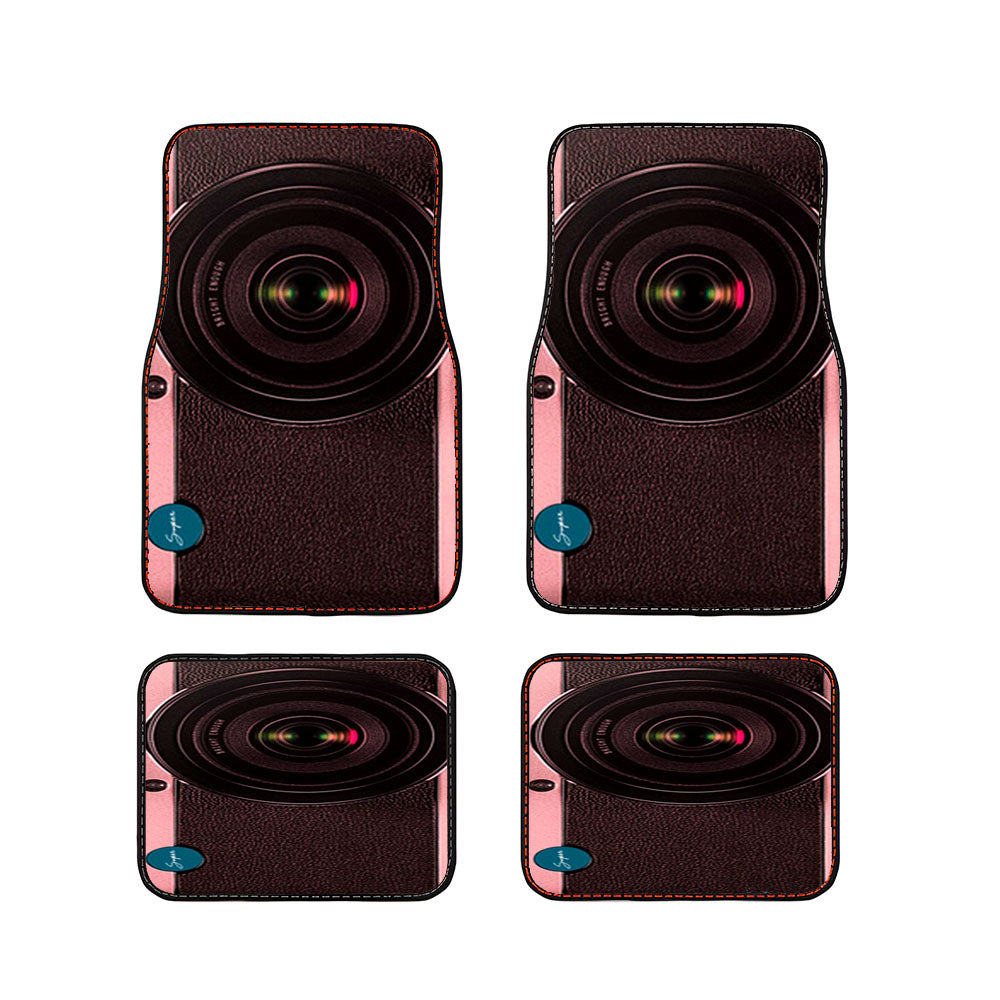 Vintage Pink Camera Car Floor Mats Accessories