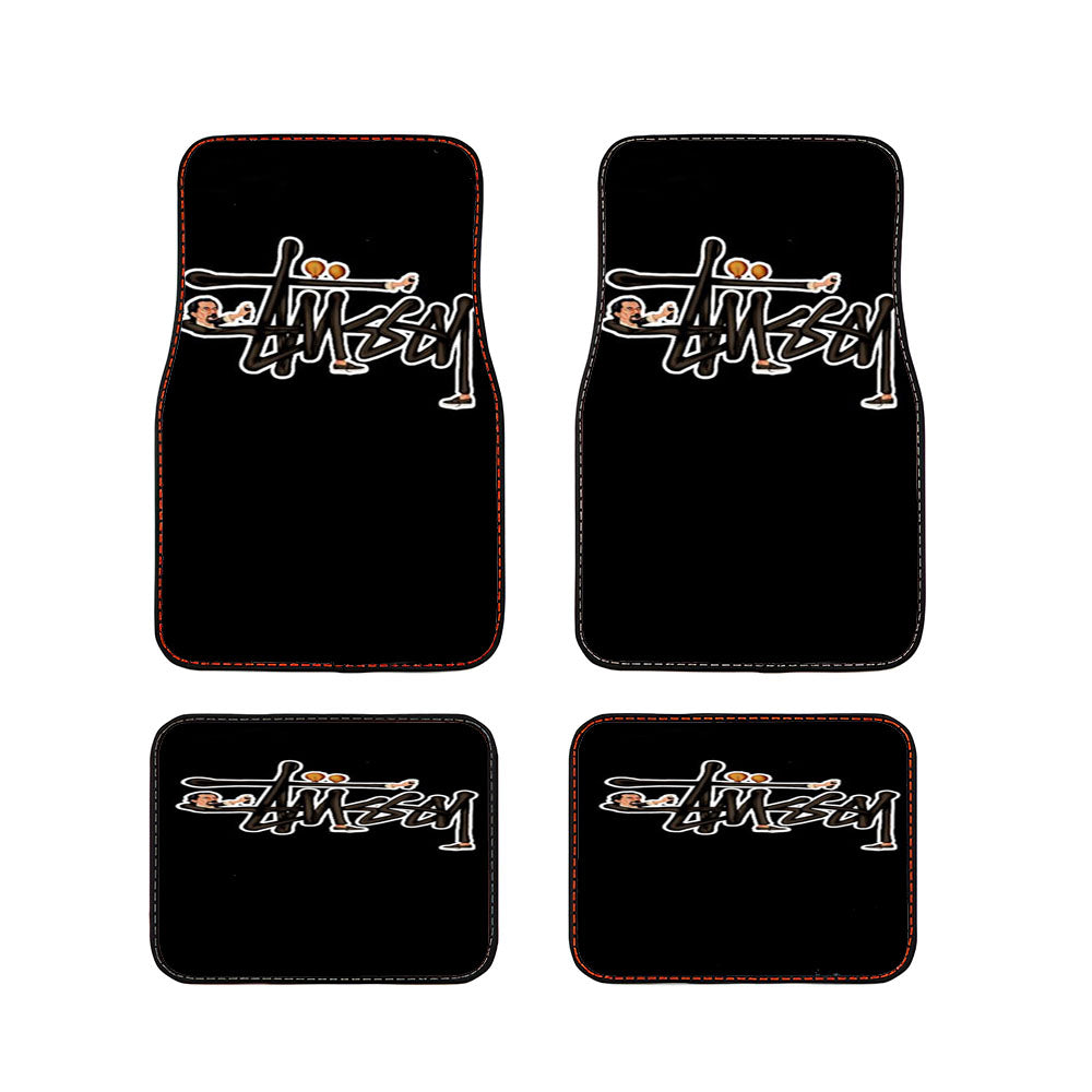 Vintage Stussy Logo Black Car Floor Mats Accessories