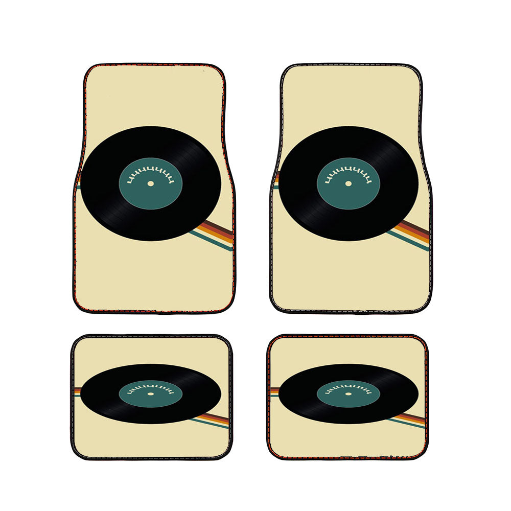 Vinyl Retro Logo Car Floor Mats Accessories