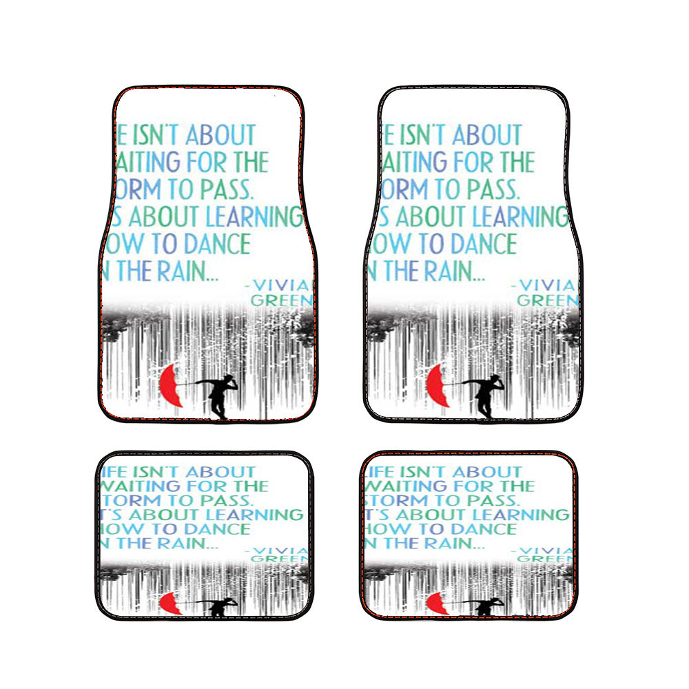 Vivian Greene Dance Quote Car Floor Mats Accessories