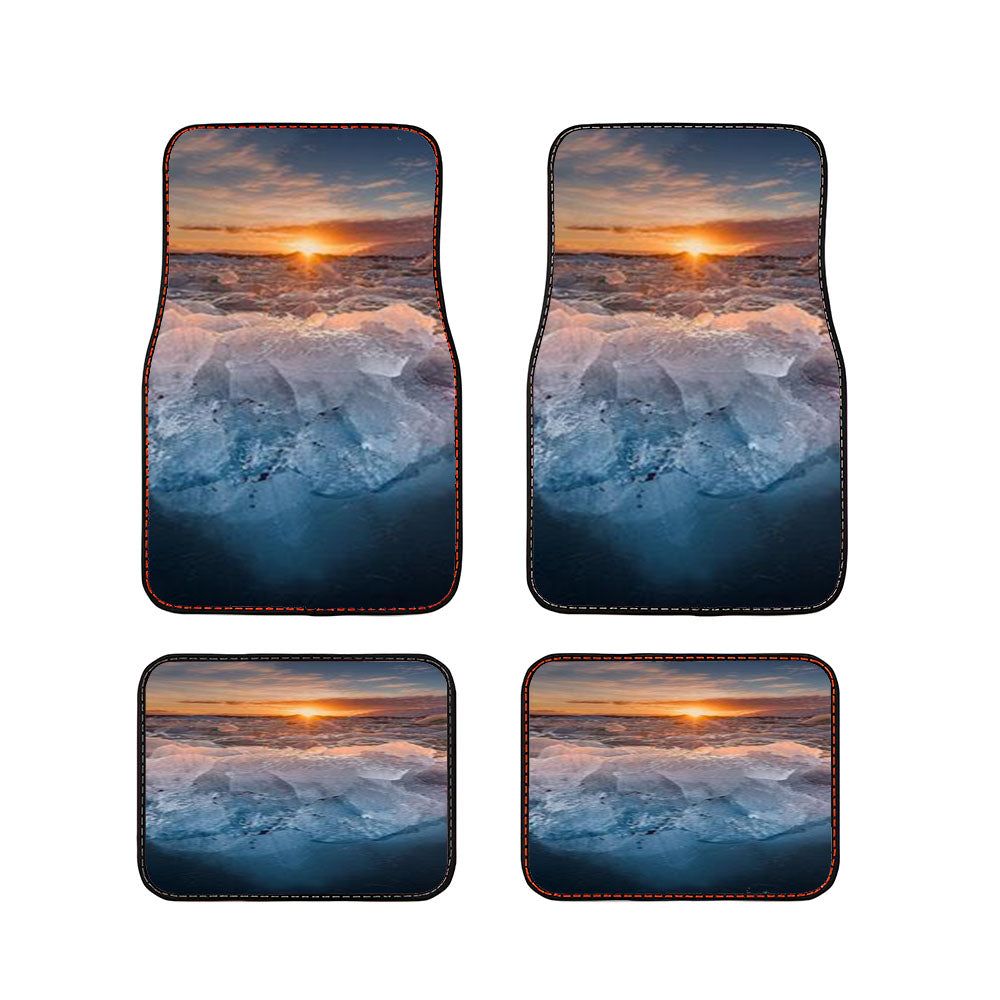 Voda Led Sneg Solnce Rassvet Car Floor Mats Accessories