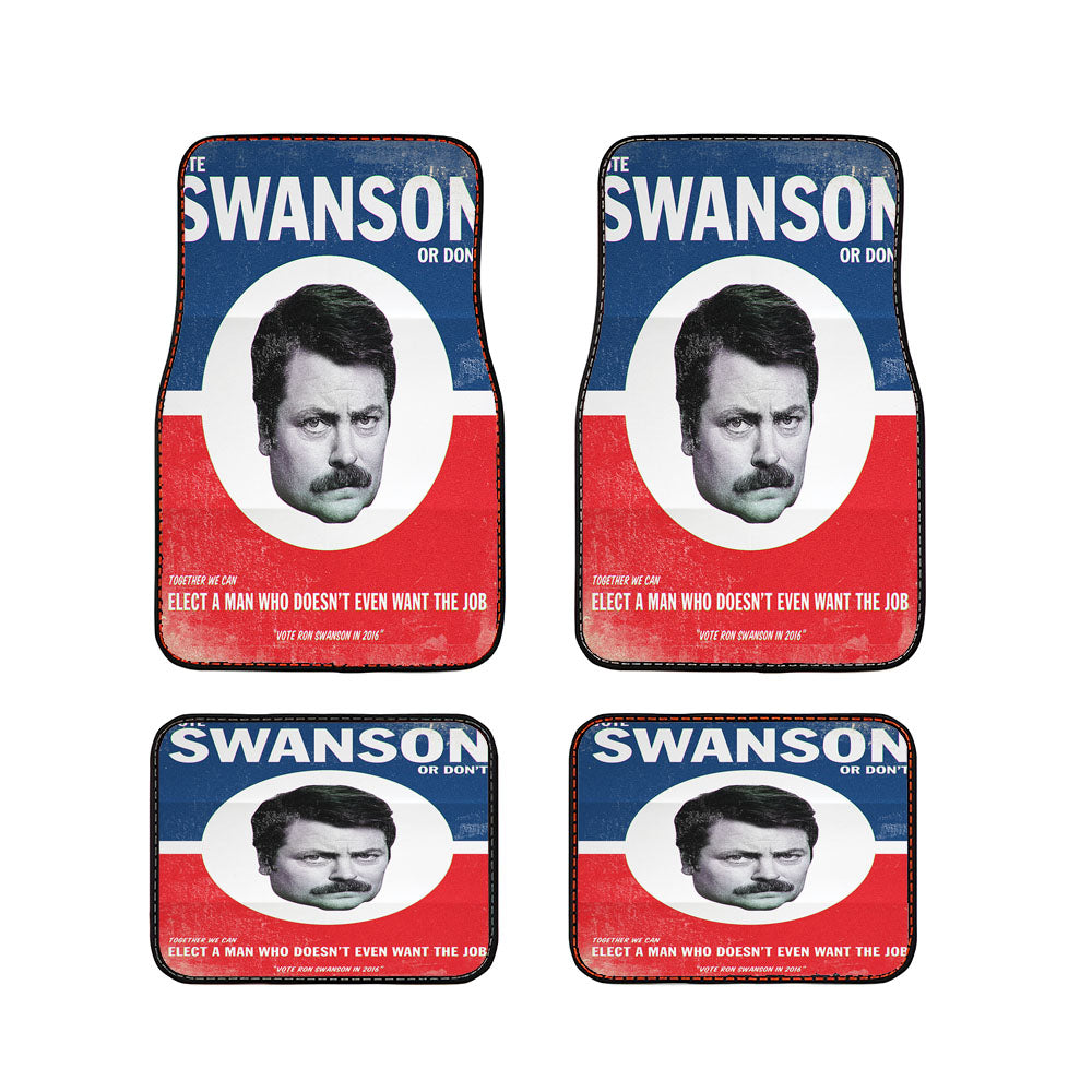 Vote Ron Swanson Car Floor Mats Accessories