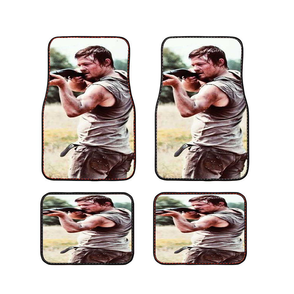 Walking Dead Daryl Shotgun Car Floor Mats Accessories