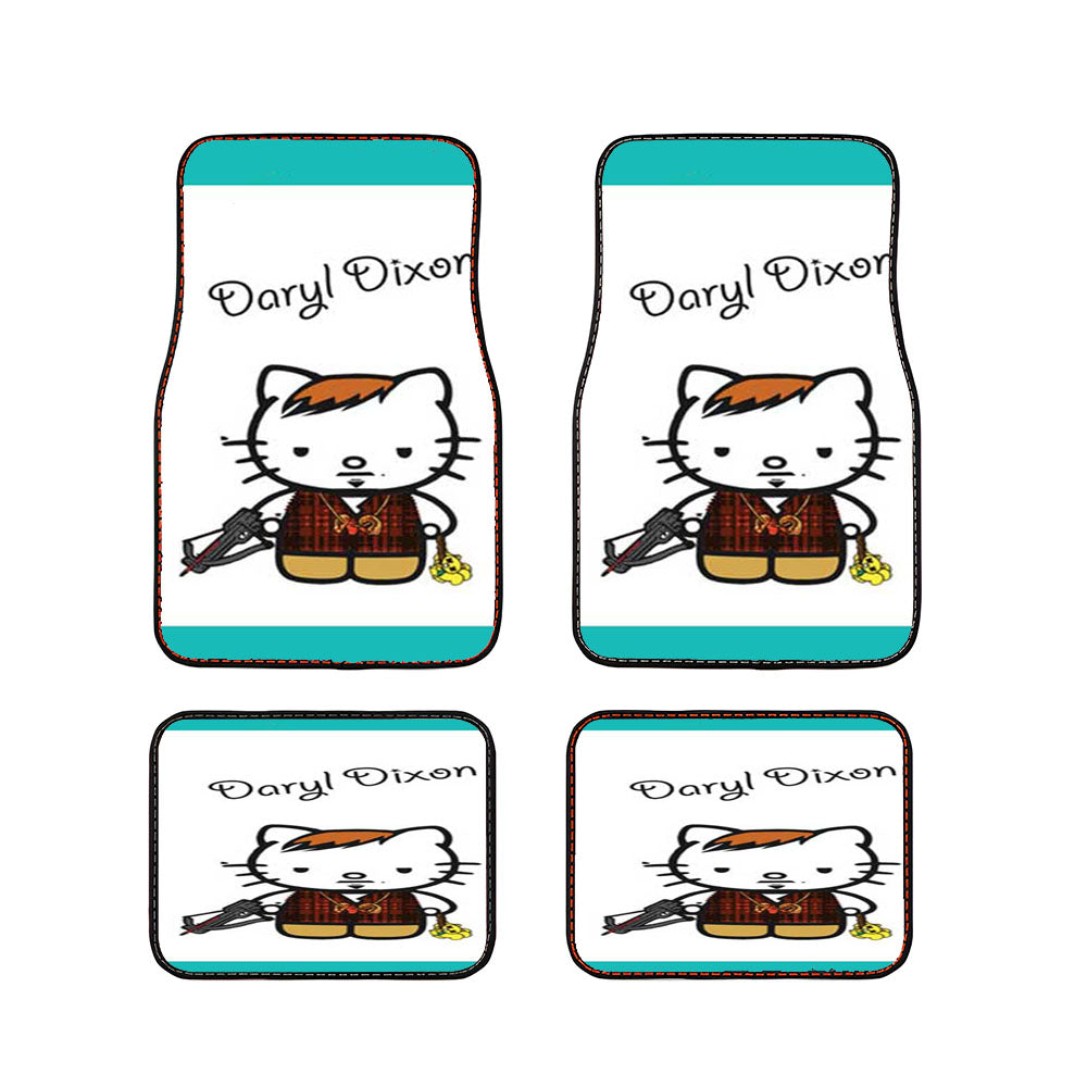Walking Dead Hello Kitty Daryl Car Floor Mats Accessories
