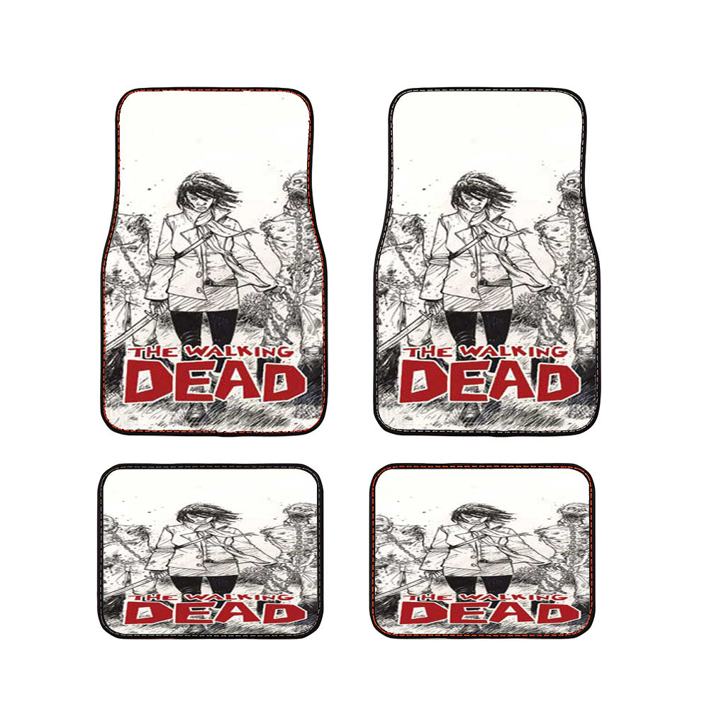 Walking Dead Michonne Comics Bw Car Floor Mats Accessories