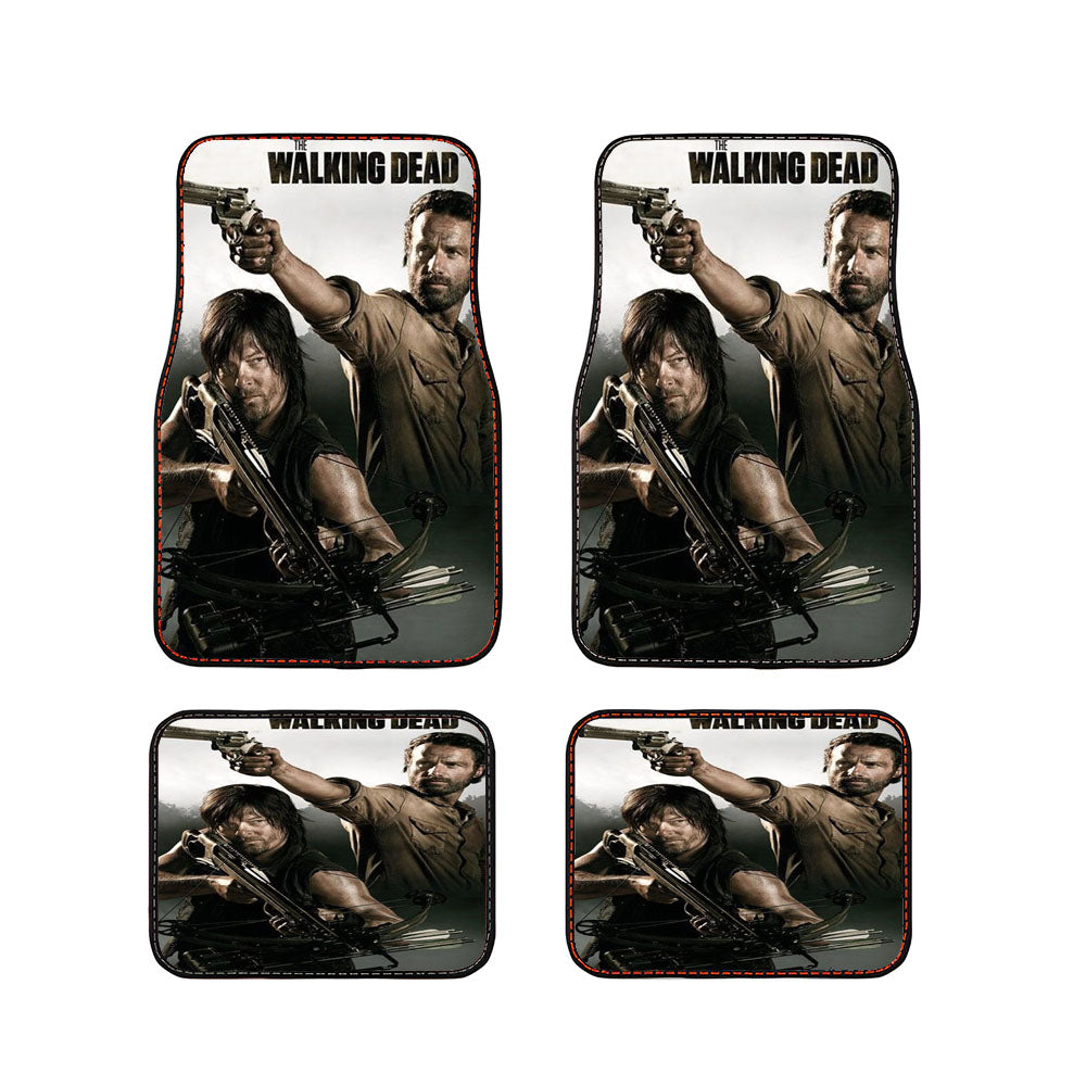 Walking Dead Rick & Daryl Car Floor Mats Accessories