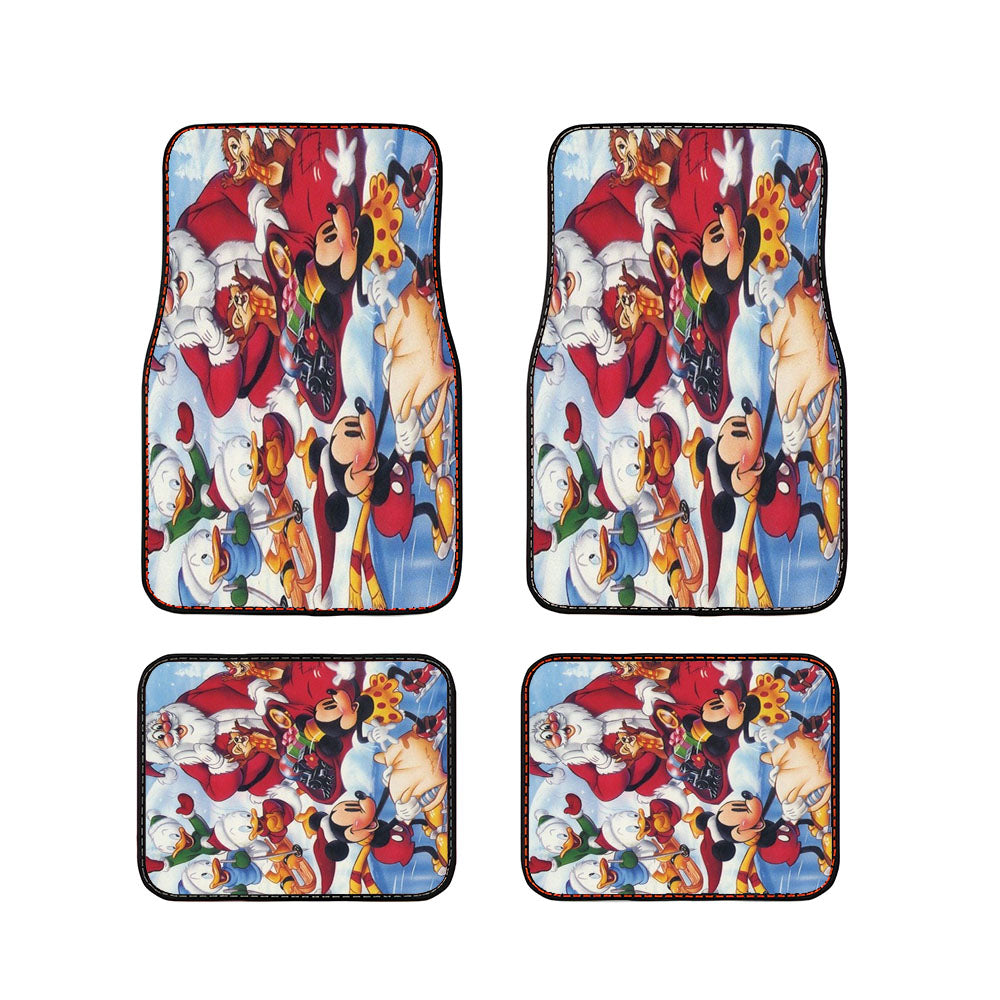 Walt Disney Christmas All Character Design Car Floor Mats Accessories