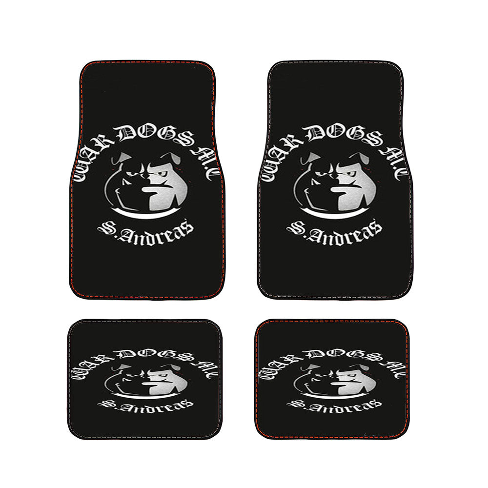 Wardogs Mc S Andreas Dark Grey Frame Car Floor Mats Accessories