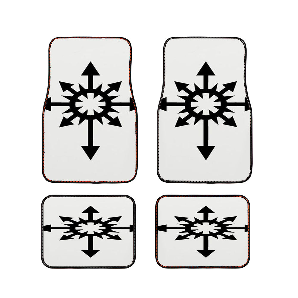 Warhammer 40K Chaos Black Legion Symbol Car Floor Mats Accessories