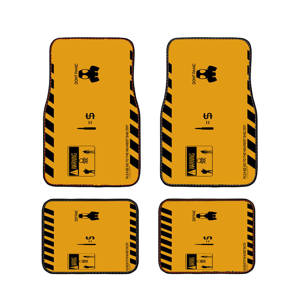 Warning Dont Panic Car Floor Mats Accessories