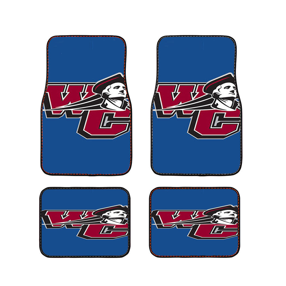 Washingtton Colege Logo Blue Car Floor Mats Accessories