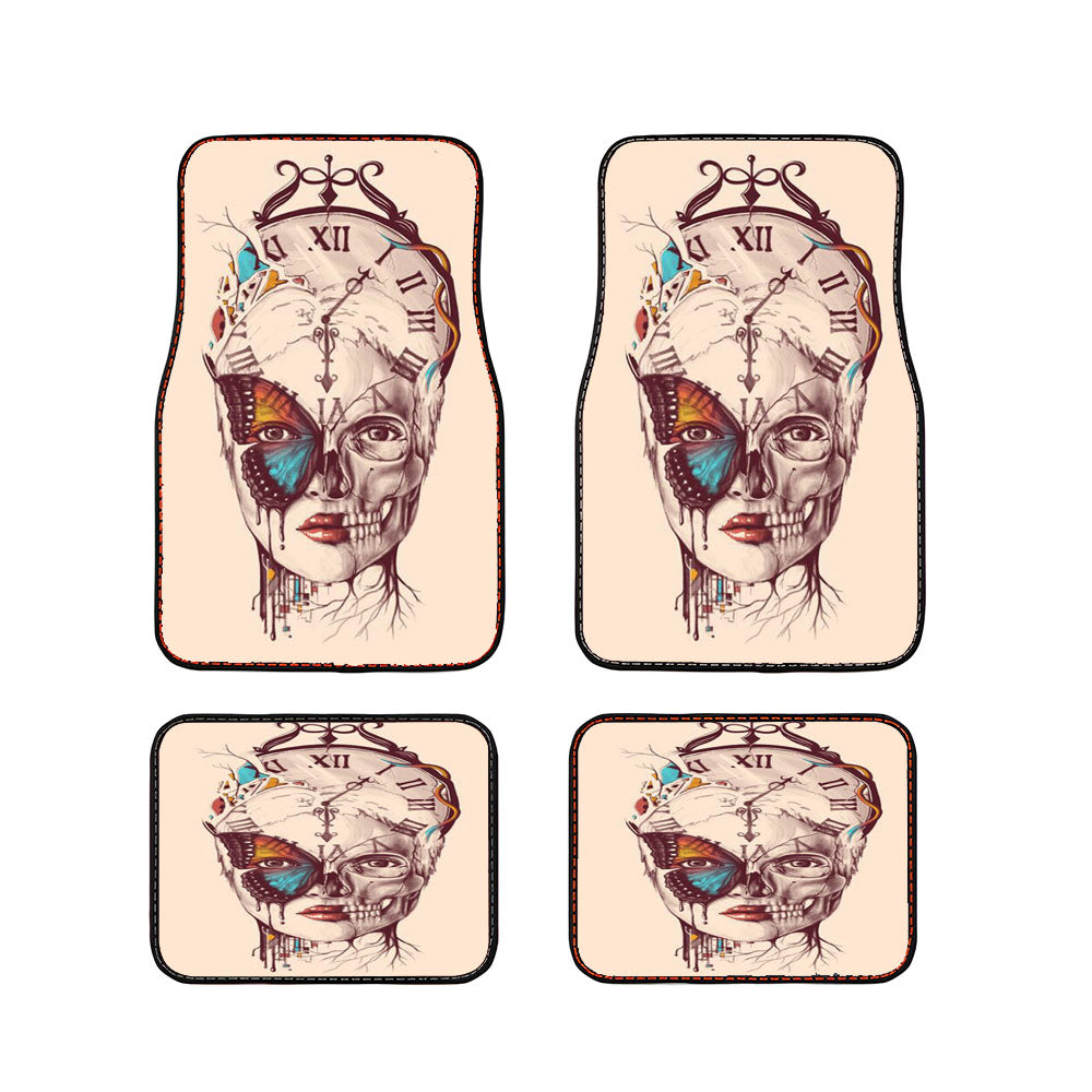 Watch Skull Butterfly Car Floor Mats Accessories