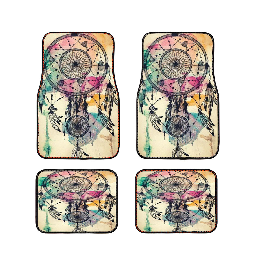 Water Color Dream Catcher Car Floor Mats Accessories