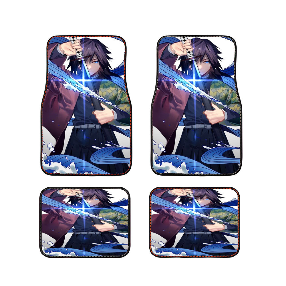 Water Pillar Giyu Tomioka Demon Slayer Car Floor Mats Accessories
