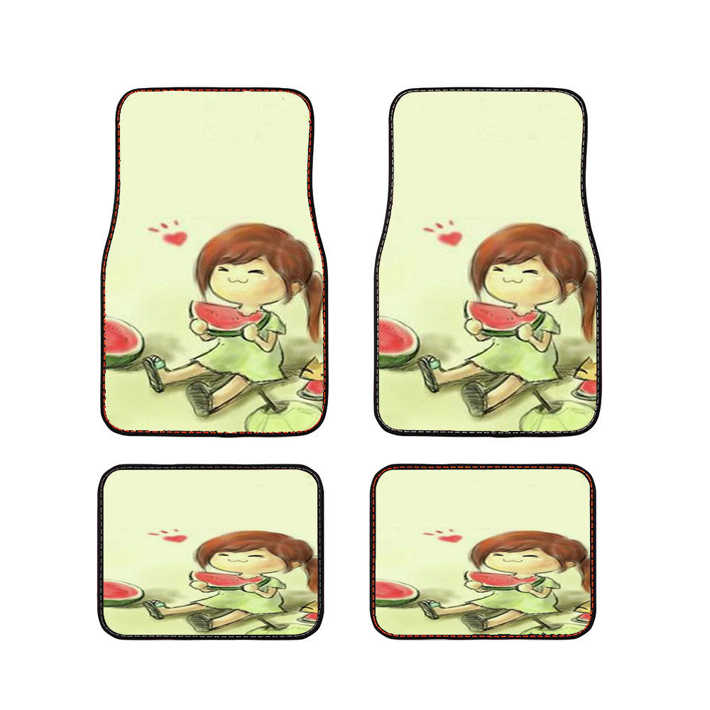 Watermelon Anime Car Floor Mats Accessories